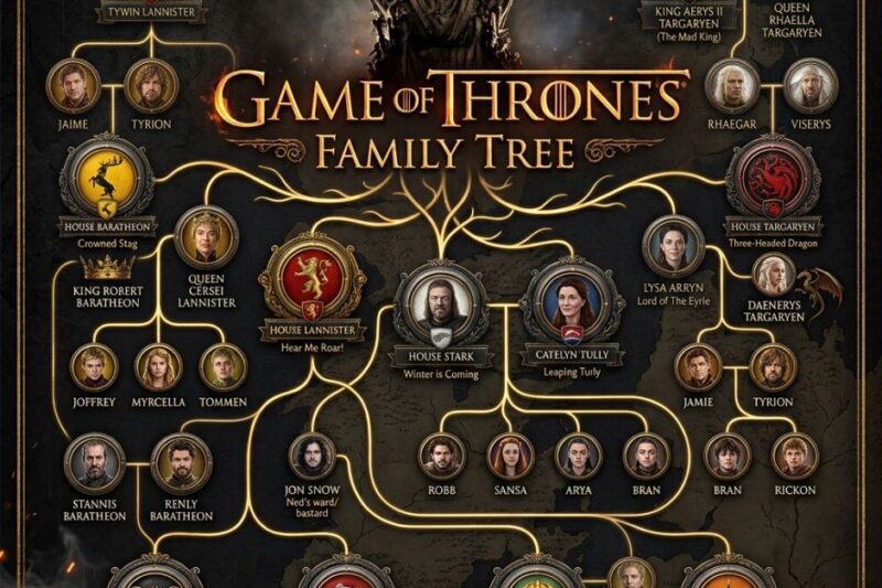Game of Thrones Family Tree: Complete House & Bloodline Guide
